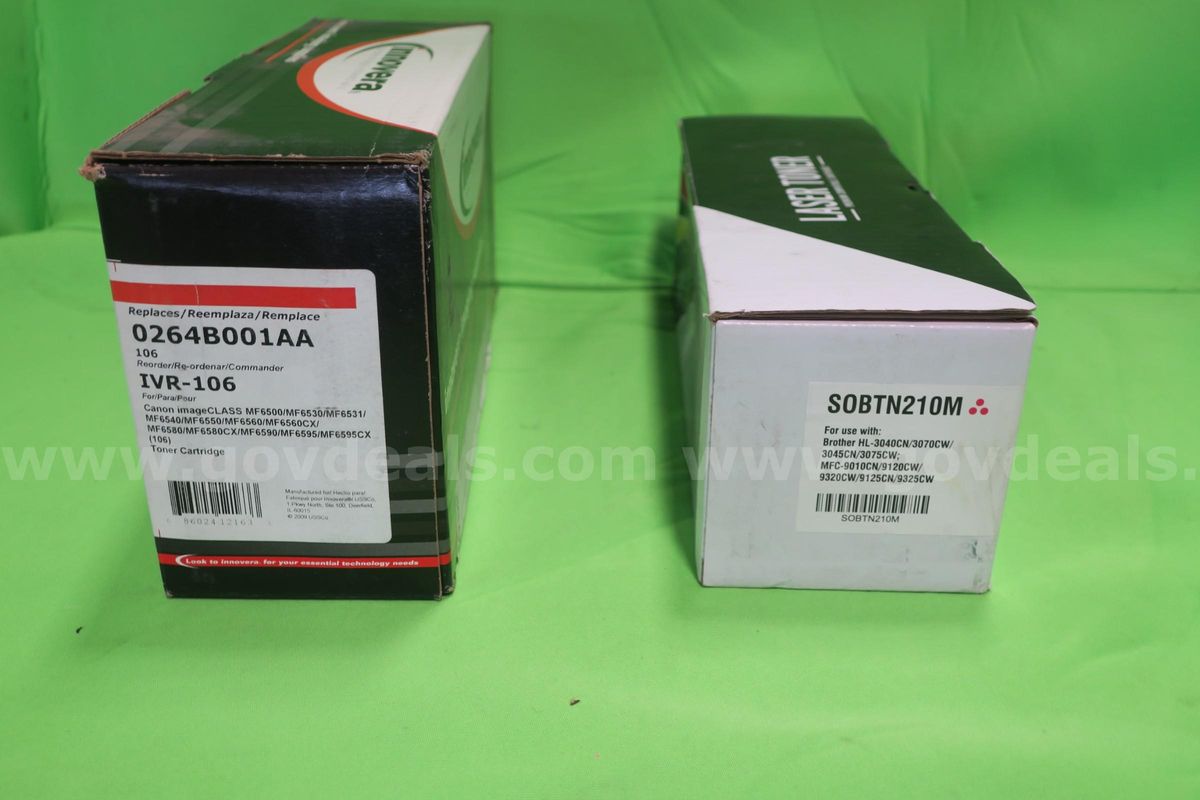 LOT OF (6) ASSORTED TONER CARTRIDGES- NEW IN BOX!