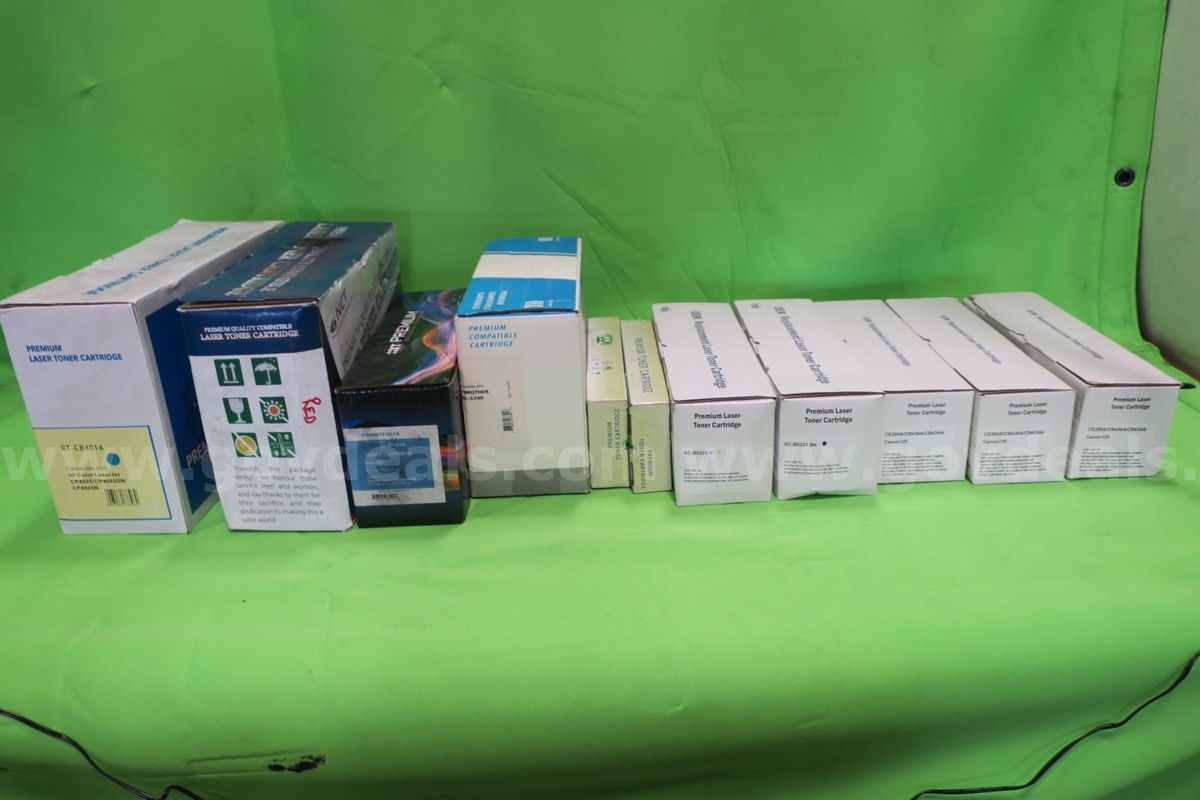 LOT OF (11) ASSORTED TONER CARTRIDGES-NEW IN BOX!