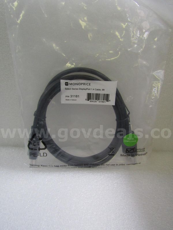 (206) Mono Price 31181 Display Port Cables New