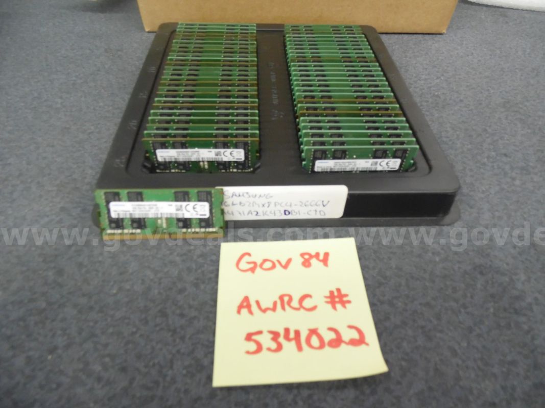 LAPTOP MEMORY: (70) 16 GB 2RX8 PC4 2666V