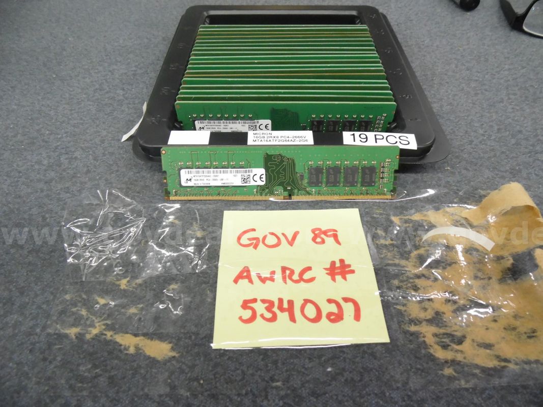 SERVER MEMORY: (169) 16 GB 2RX8 PC4 2666V