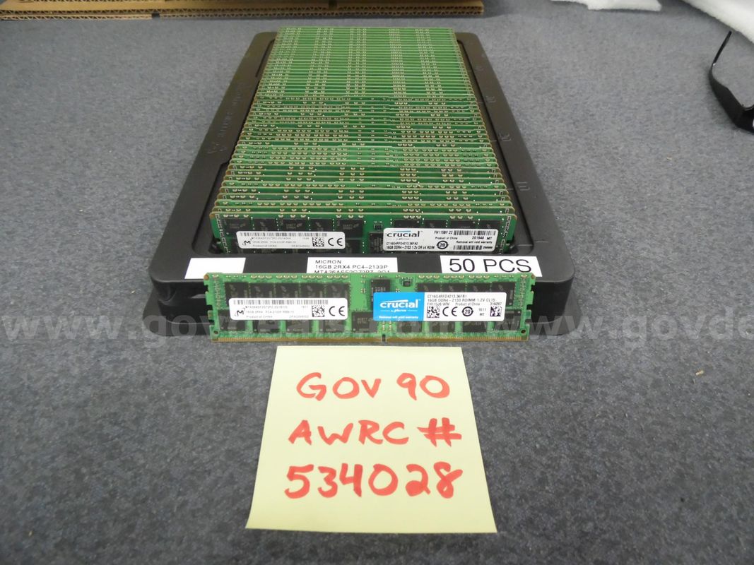 SERVER MEMORY: (50) 16 GB 2RX4 PC4 2133P