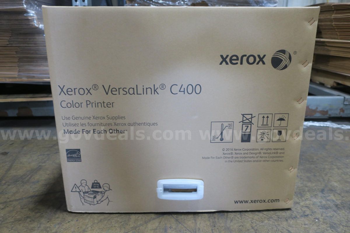 LOT OF (1) XEROX COLOR PRINTER MODEL: VERSALINK C400- NEW IN BOX!