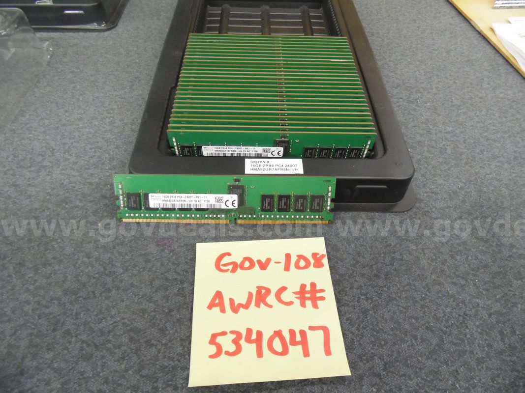 SERVER MEMORY: (76) 16 GB 2RX8 PC4 2400T