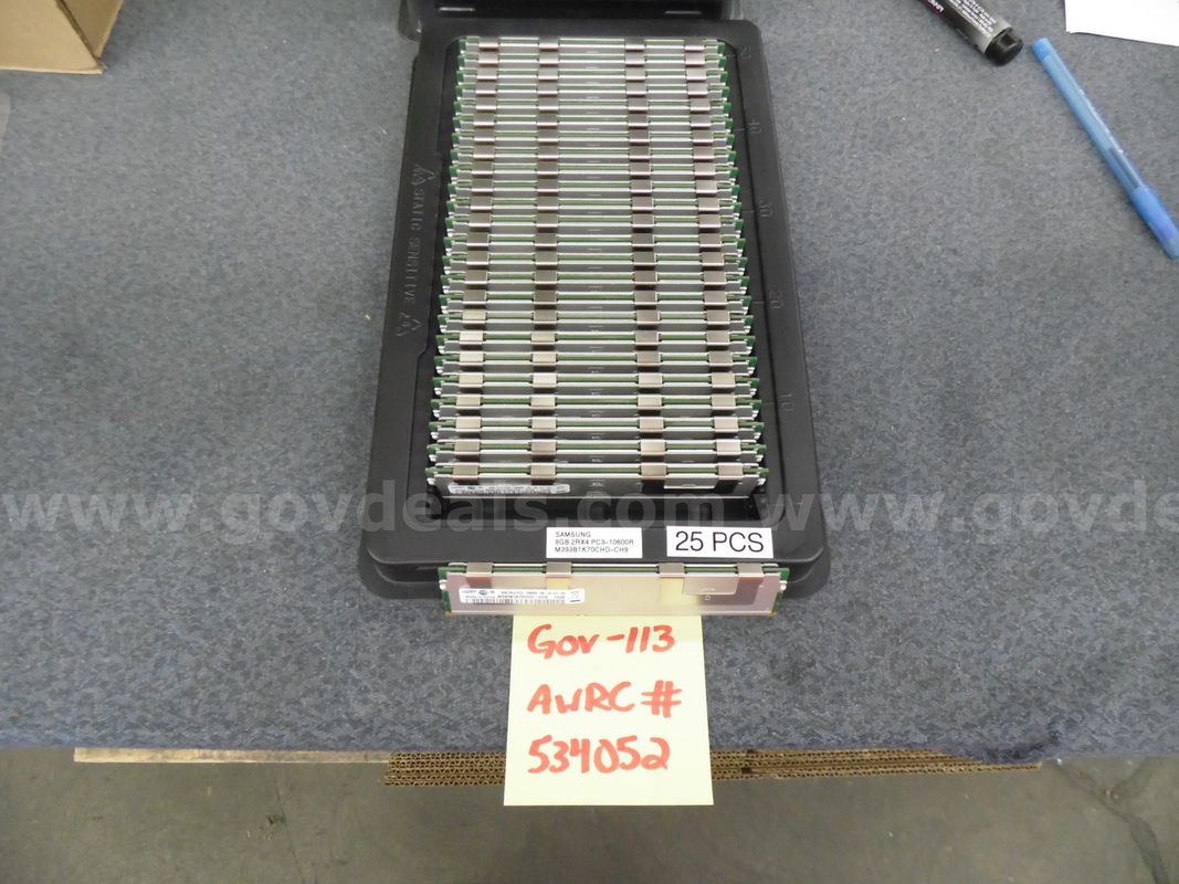 Server Memory: (95) 8 Gb 2rx4 Pc3 10600r With Heat Shields