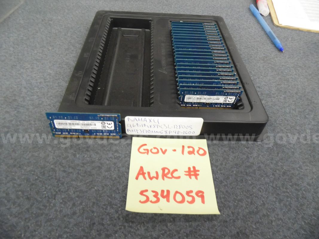Laptop Memory: (122) 4gb 1rx8 Pc3l 12800s