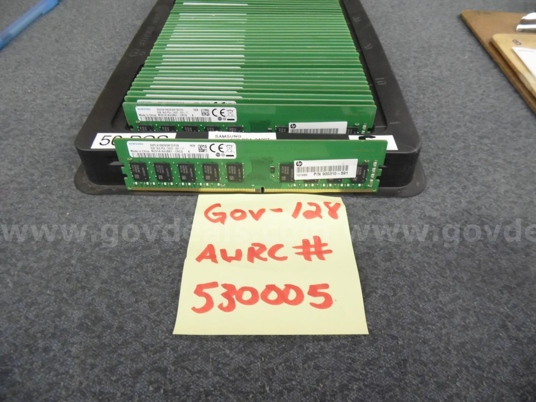 Server Memory: (50) 8 Gb 1rx8 Pc4 2400t