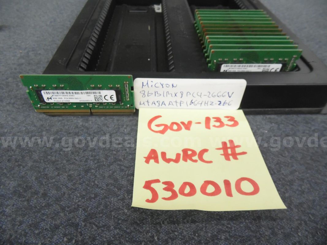 Laptop Memory: (63) 8 Gb 1rx8 Pc4 2666v