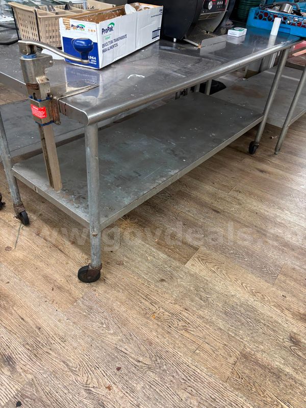 Stainless steel food prep table - Qty 2 tables per lot