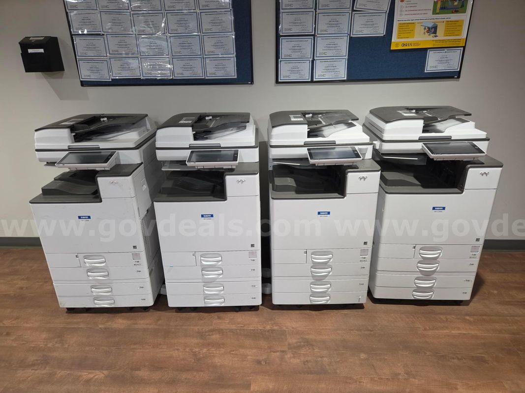 Lot of (4) Ricoh Printer, Scanner, Copiers