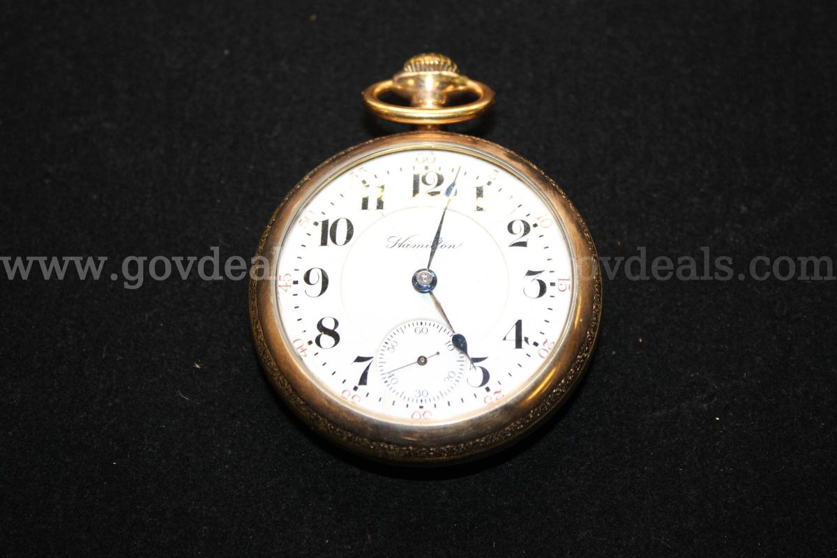 1- Gold Colored Hamilton Like Pocket Watch