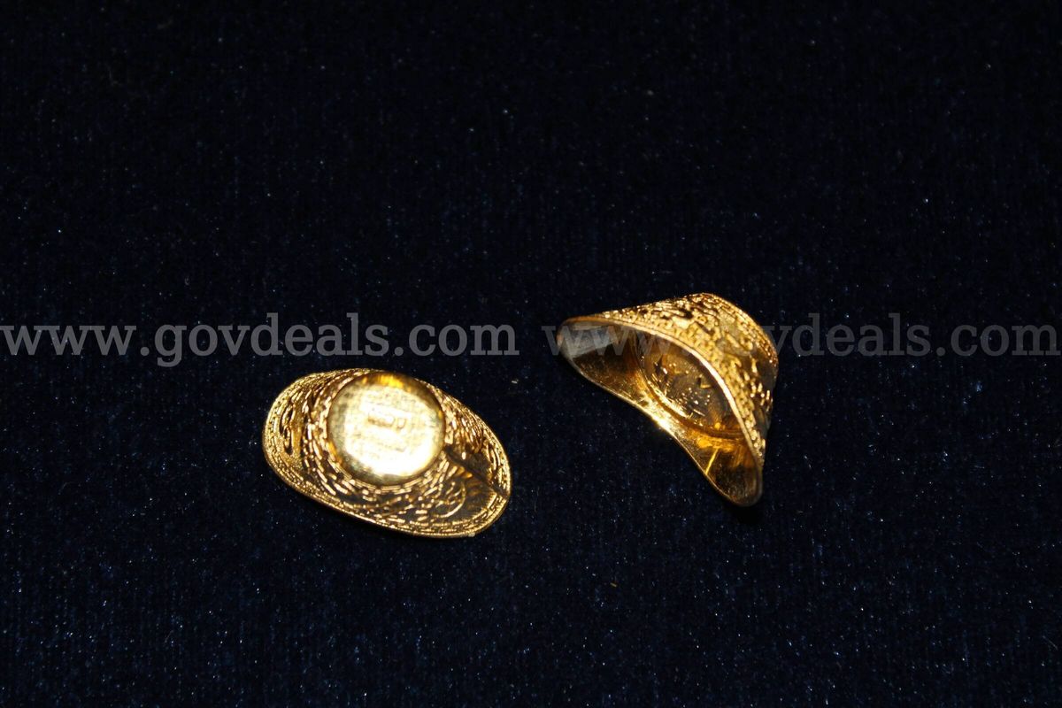 2- Gold Colored Misc Pieces