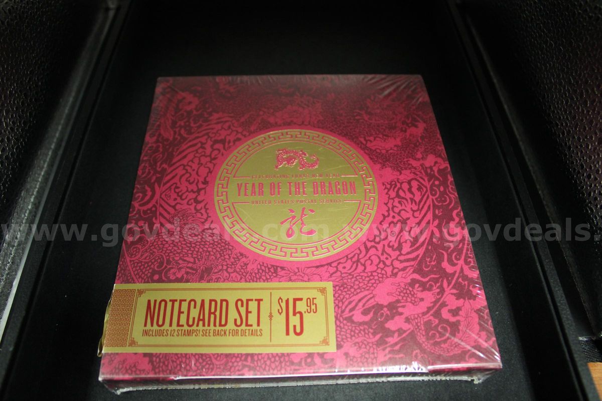 Lot of 3 Year of the Dragon Notecard Sets