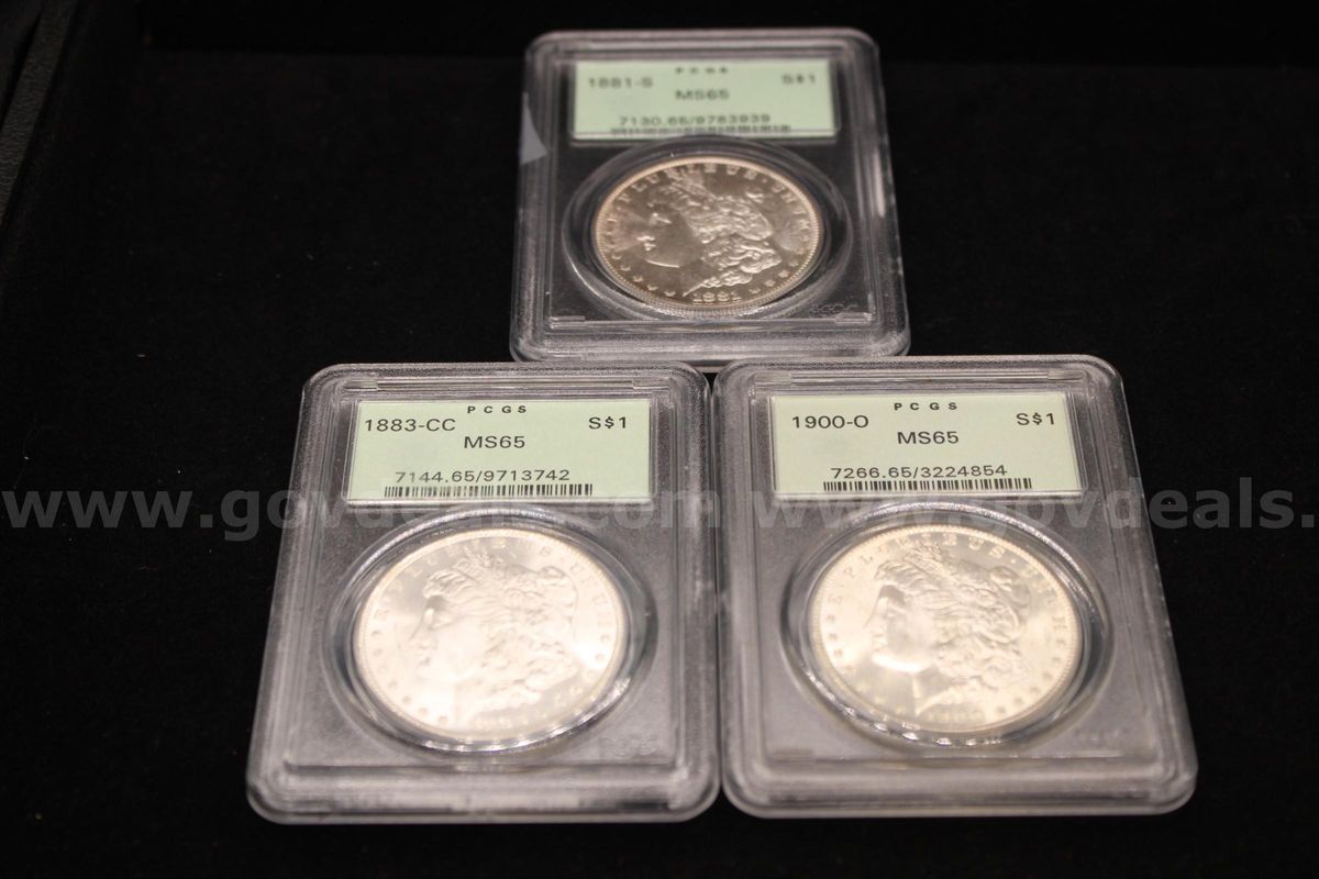 Lot of Graded Morgan Silver Dollars and Mixed Proof Sets