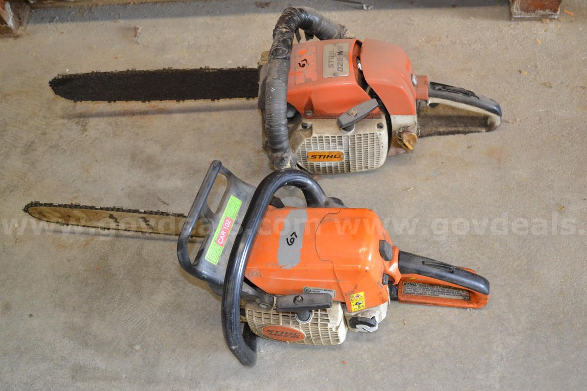 Lot to include two (2) Stihl chain saws