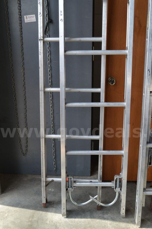 Lot to include one (1) 16' Duo Safety Ladder and one (1) 14' Alco Lite Roof Ladder
