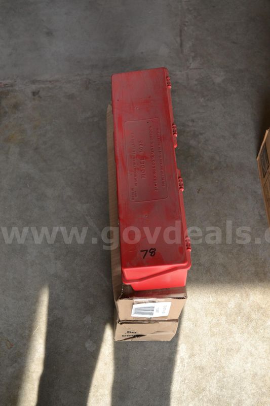 Lot to include set of three (3) NEW Emergency vehicle traingle warning sticks with three (3) triangles per box.