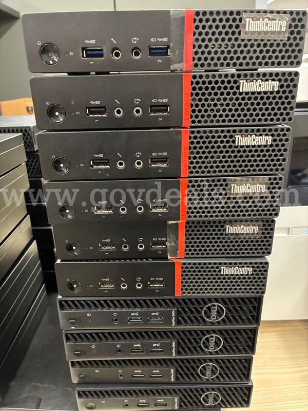 A Lot of 10 Lenovo ThinkCentre and Dell OptiPlex