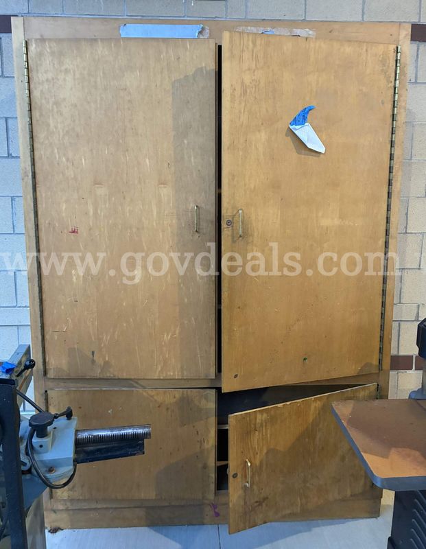 Large Wooden Storage Cabinet