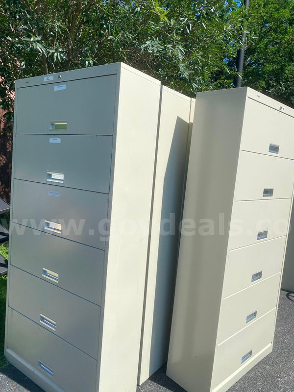 HON brand lateral 6 drawer File cabinet (lot of 6)