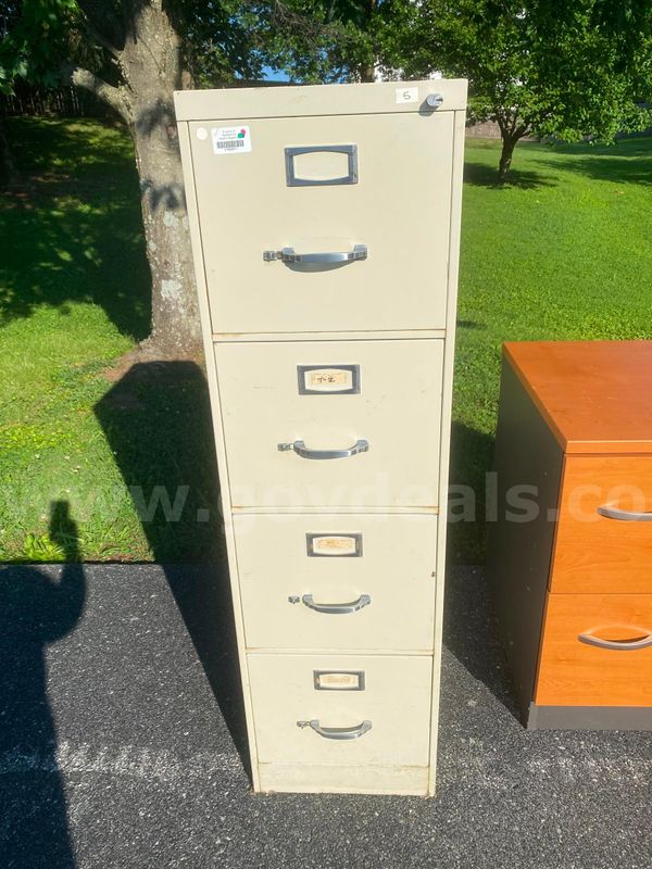 File Cabinet 4 drawer (lot of 1), 2 Door metal cabinet (lot of 1)