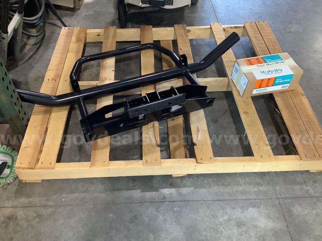 Brush Guard with springs for Kubota yard equipment