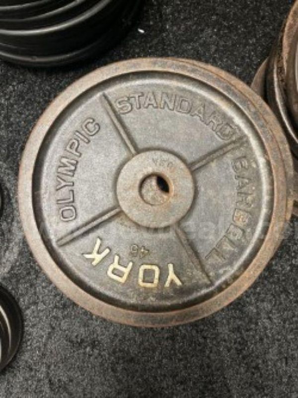 York Barbell 2” Cast Iron Precision Milled Olympic Plate – 45 lb