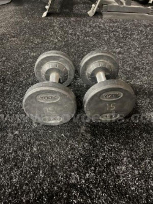York Rubber DB set – 15 lb