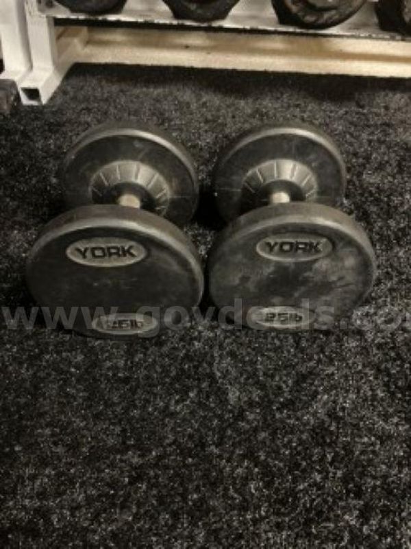 York Rubber DB set – 25 lb