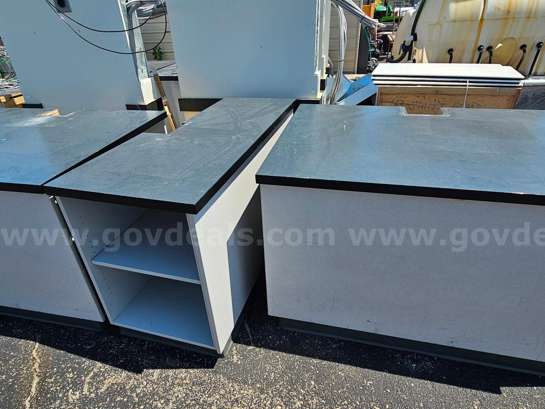 Large lot of scrap office cabinets