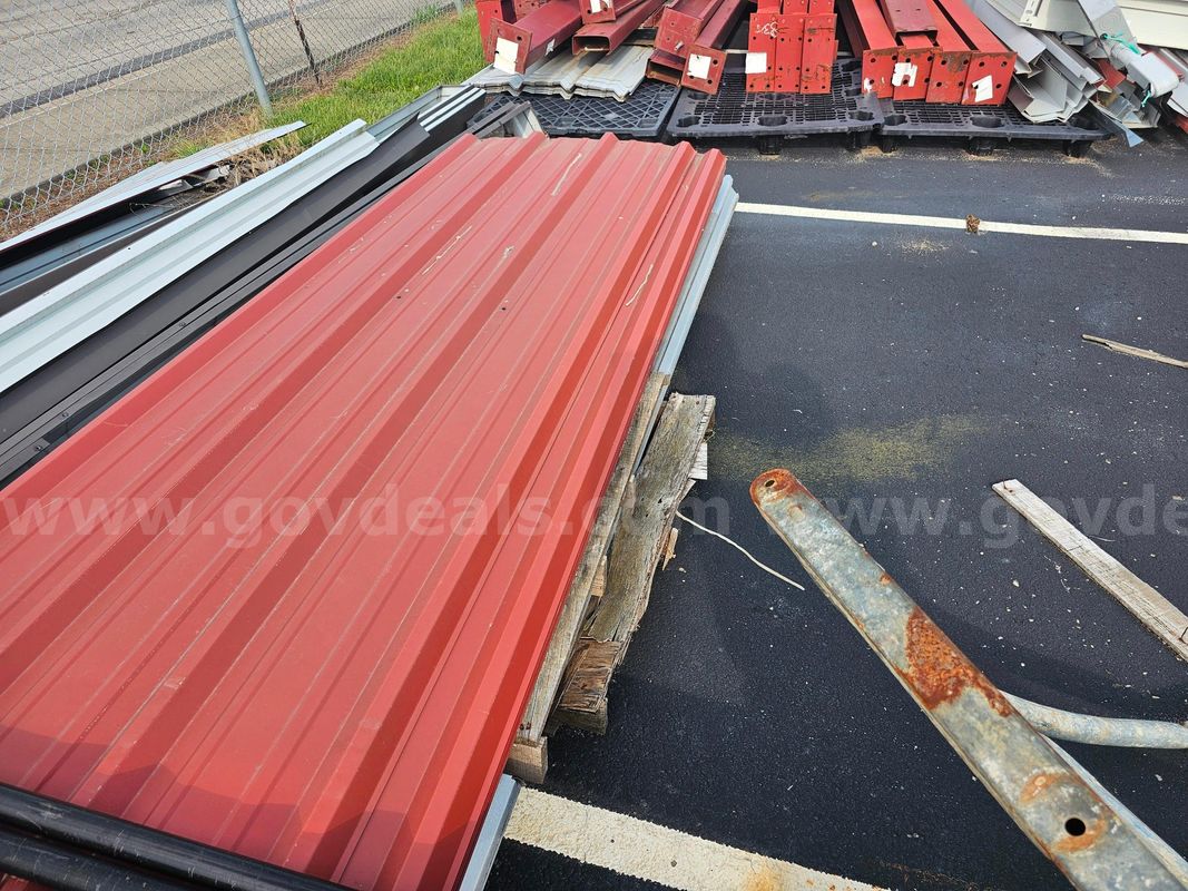 Large Lot Of Scrap beams, sheet metal and etc.