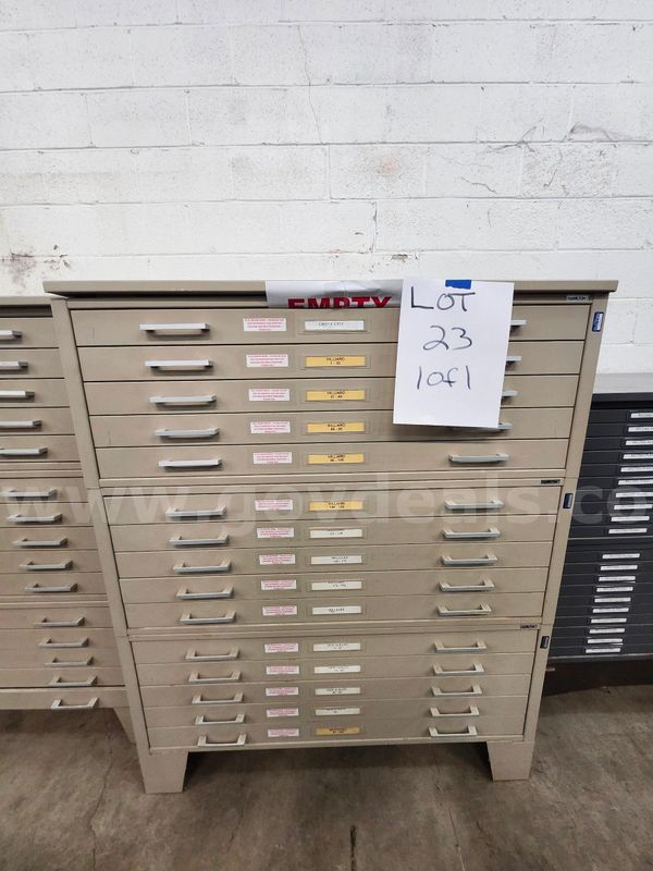 Lot of 1 - Blueprint Filing Cabinet - 43"x53"x33 1/4"