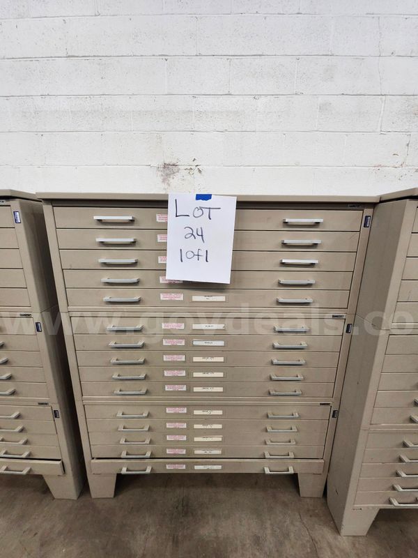 Lot of 1 - Blueprint Filing Cabinet - 43"x53"x33 1/4"