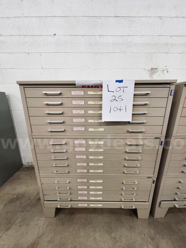 Lot of 1 - Blueprint File Cabinet - 43"x53"x33 1/4"