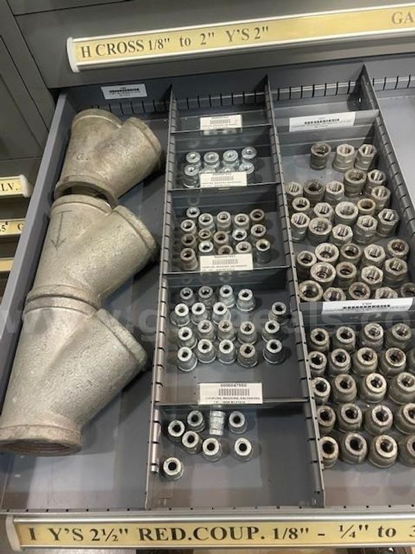 Lot of Galvanized Reducer Couplings & Y Fitting - Various Sizes