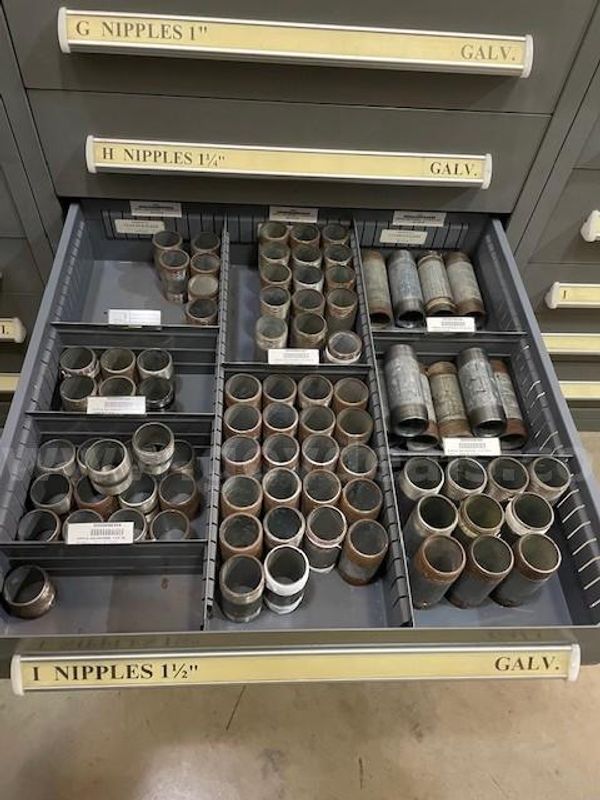Lot of Galvanized Nipples - Various Sizes