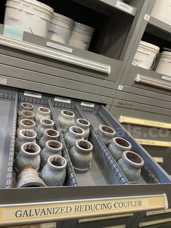Lot of Galvanized Reducing Couplers - Various Sizes
