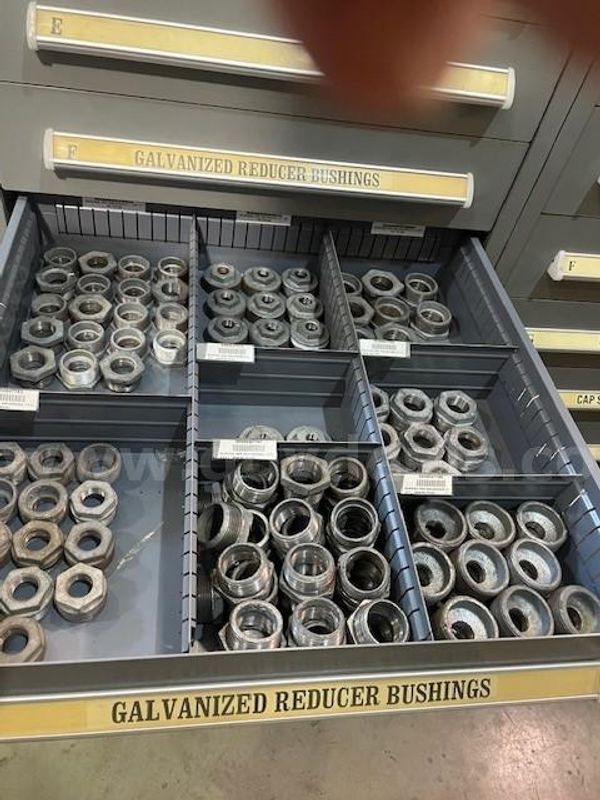 Lot of Galvanized Hex Bushings -- Various Sizes