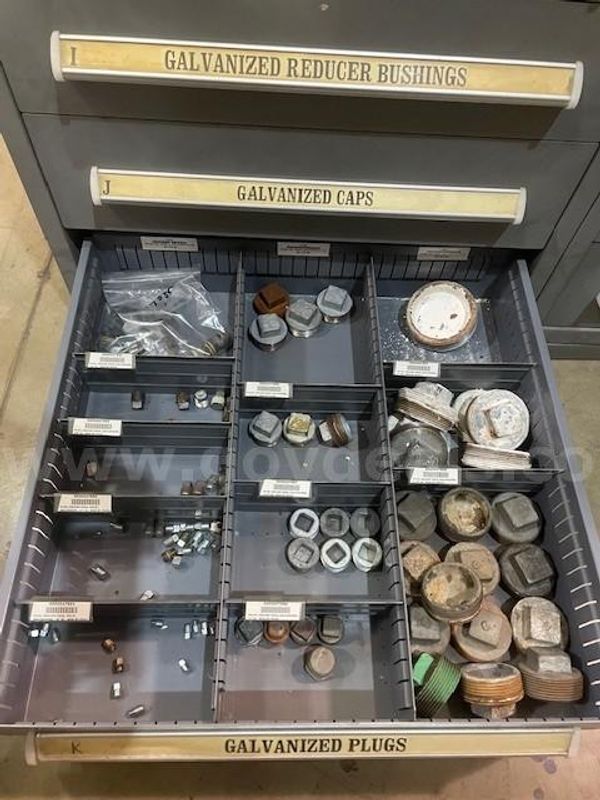 Lot of Galvanized Pipe Plugs - Various Sizes