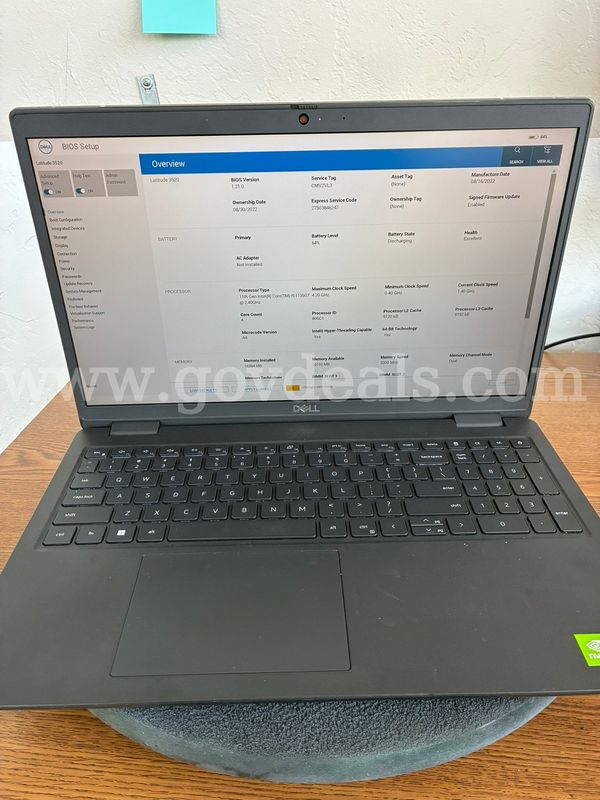 DELL LATITUDE 3520 Laptop – Intel Core i5-1135G7– 16GB RAM – 256GB Storage