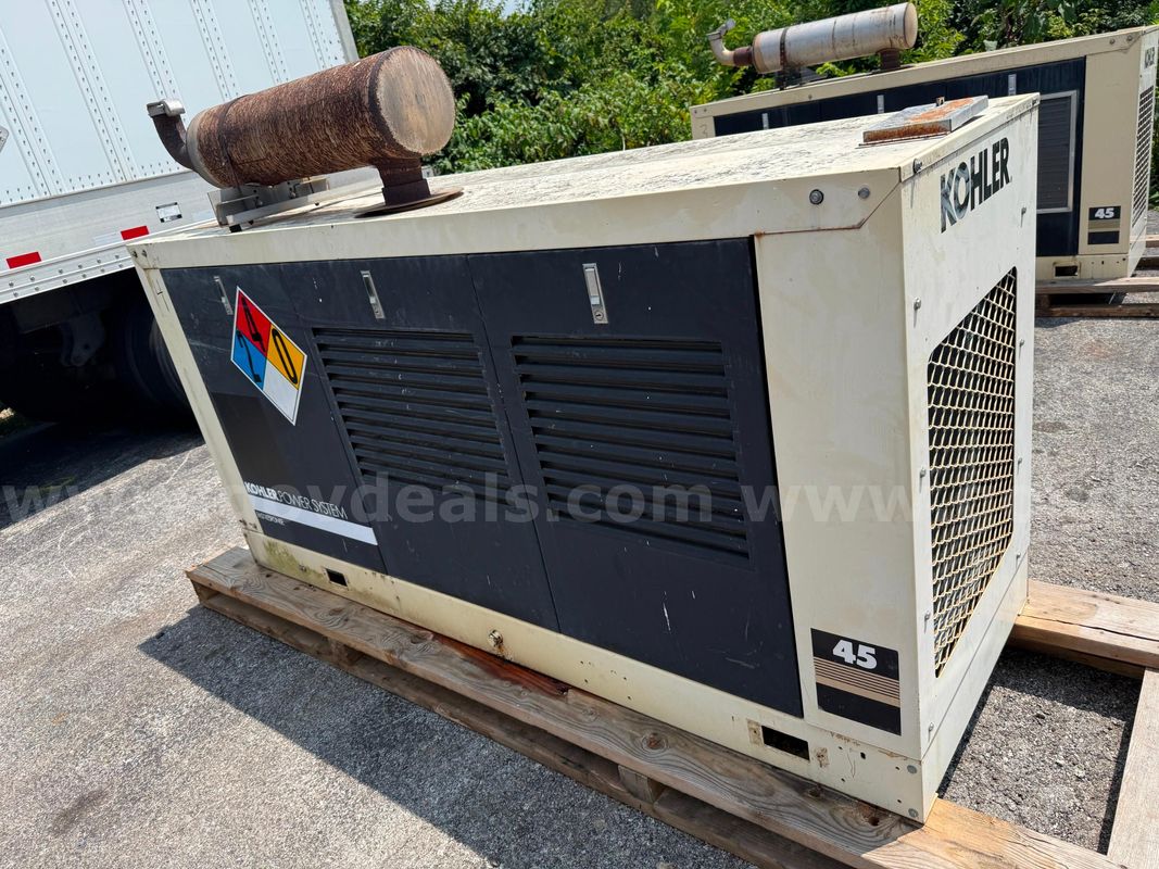 Kohler 45RZ62 45kW Standby Generator – Ford Industrial LP Engine – 39kW Single Phase – 1,108 Hours