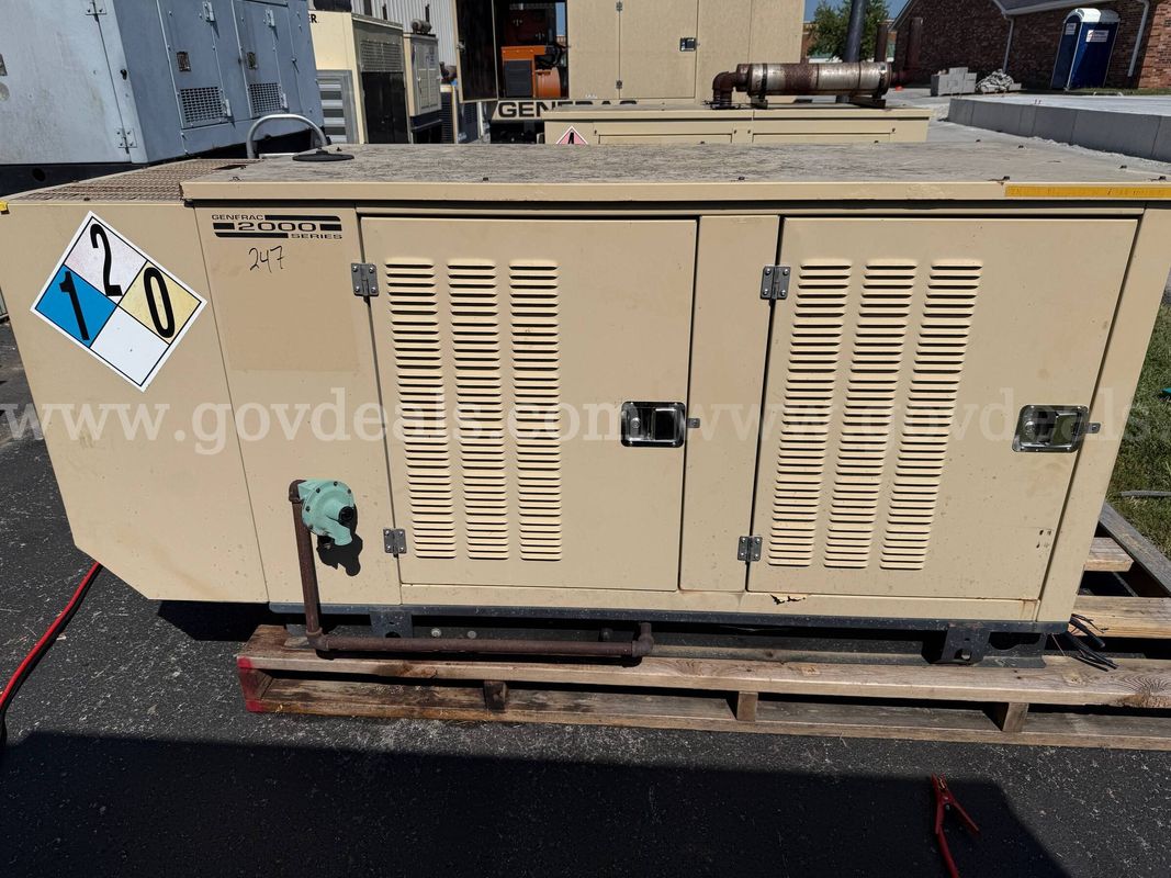 Generac 35kW Standby Generator – 4.3L V6 – 120/240V 1-Phase – 361.8 Hours