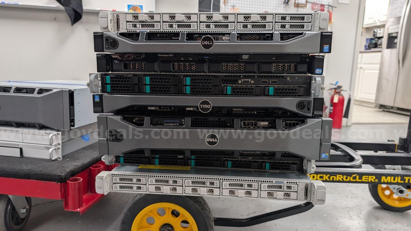 Lot 2 — Dell/NEI/Cisco - Eight Various Enterprise Rack Servers and Network Appliances