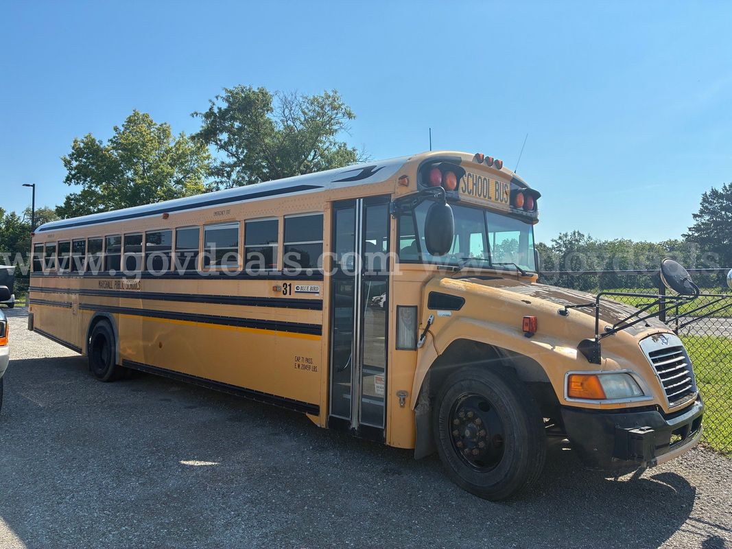 Non-Operational Blue Bird Bus
