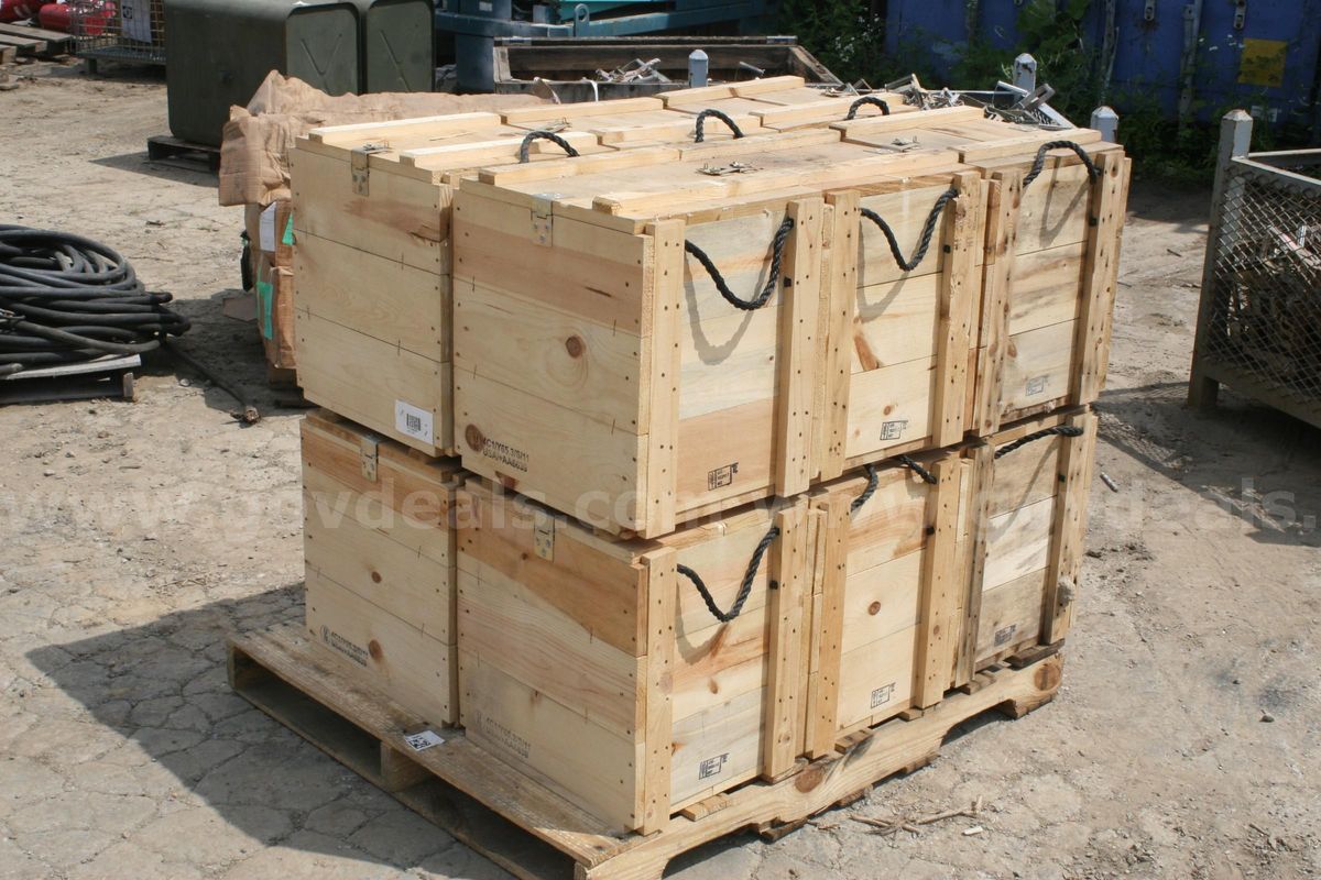 Lot of 12 Military Wooden Ammo Crates