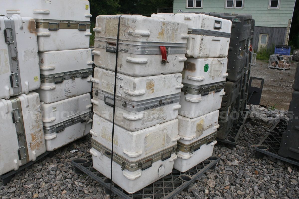Lot of 6 US Military Pelican / Hardigg Style Cases