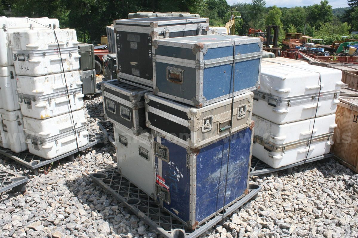 Lot of 6 US Military Band Music Equipment Cases