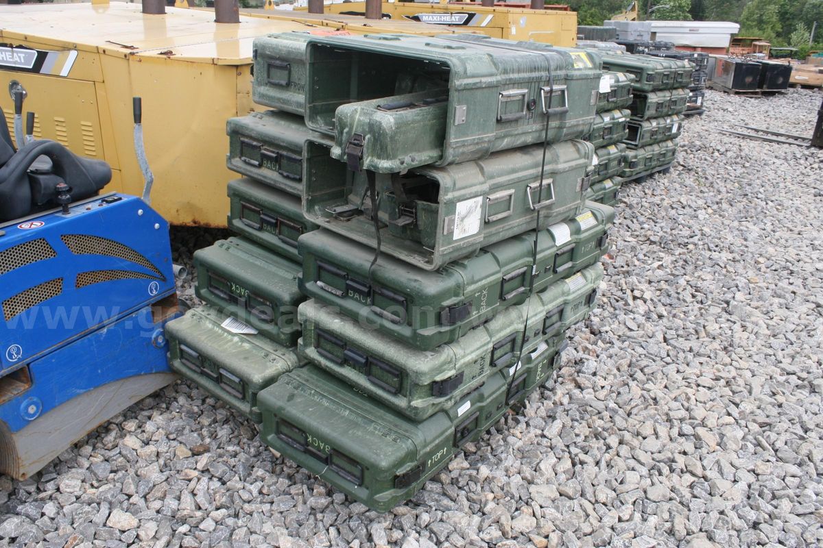 Lot of 10 US Military Pelican / Hardigg Style Cases
