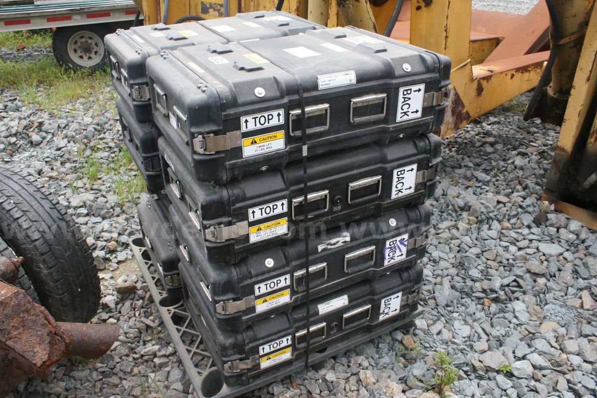 Lot of 8 US Military Pelican / Hardigg Style Cases