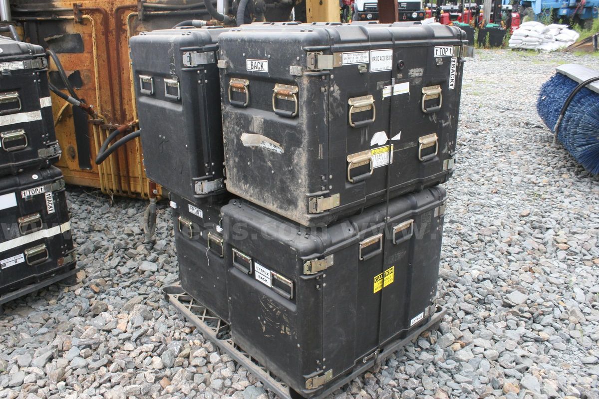 Lot of 4 US Military Pelican / Hardigg Style Cases